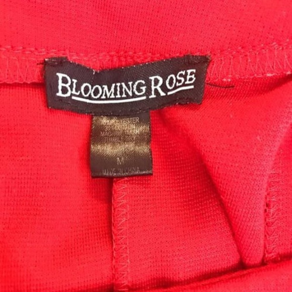 BLOOMING ROSE RED SLEEVELESS PLEATED FRONT DRESS MEDIUM - Picture 2 of 7